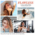 2PCS Flawless Colour Changing Warm Skin Tone Foundation, Naturally Blends Moisturizing foundation makeup, Long Lasting Waterproof Lightweight