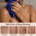 Yiclick African Net Sponge Authentic with Knots 2 Pack - Exfoliating Body Scrubber, Exfoliating Washcloth Towel, Knotted Rags Wash Cloth Loofah
