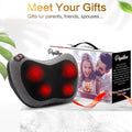 Papillon Shiatsu Back and Neck Massager with Heat, Deep Tissue Kneading,Electric Massage Pillow for Back,Shoulders,Legs,Foot,Body Muscle Pain