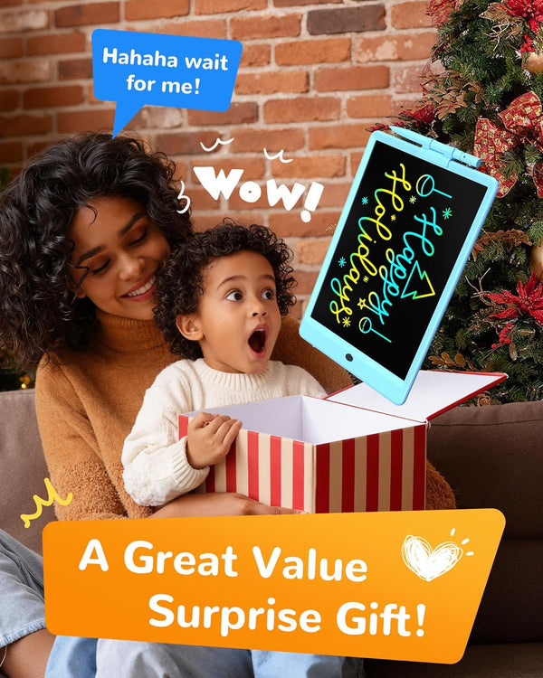 KOKODI LCD Writing Tablet, Valentines Day Gifts for KidsÃ¯Â¼Â10 Inch Colorful Toddler Doodle Board Drawing Tablet, Erasable Reusable Electronic