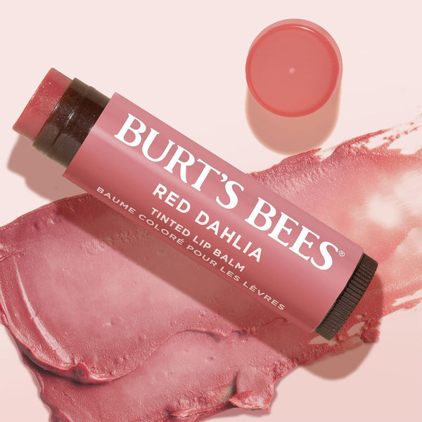 Burt'S Bees Lip Tint Balm with Long Lasting 2 in 1 Duo Tinted Balm Formula, Color Infused with Deeply Hydrating Shea Butter for a Natural Looking