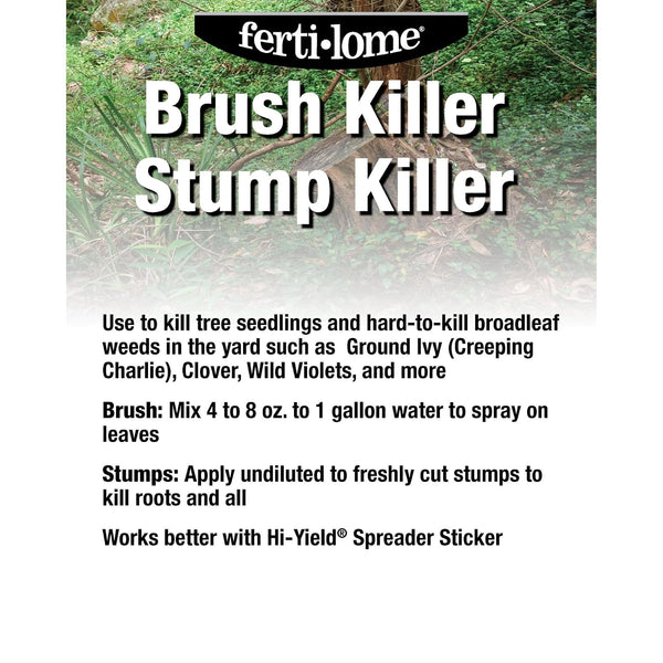 Fertilome (11485) Brush Killer & Stump Killer Woody Plant Control, 32 oz | Triclopyr ester concentrate - Controls woody plants, vines, stumps in
