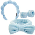 Ztomine Headbands for Women - Spa Headband and Wristband Set - Headband for Washing Face,Facial Mask,Makeup and Skin Care,Gifts for Women and Teen