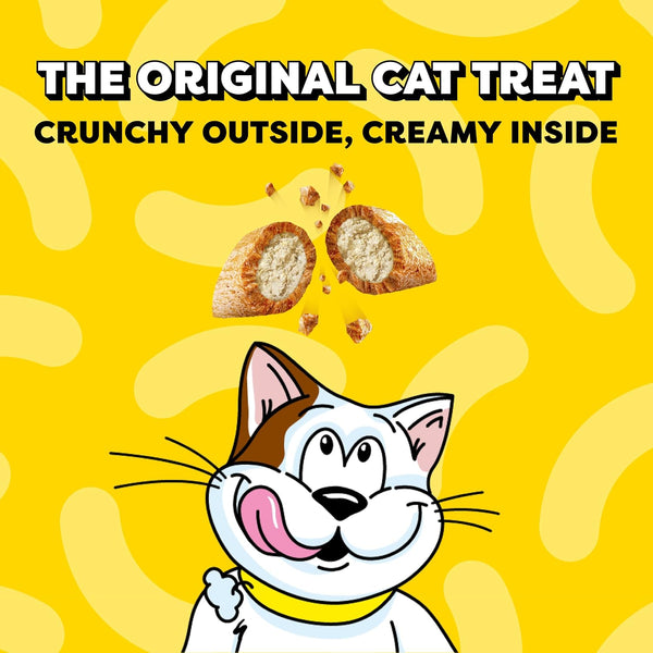 Temptations Jumbo Stuff Crunchy & Soft Cat Treats, Chicken, 14 oz | 100% complete & balanced for adult cats, under 2 calories per treat, bigger