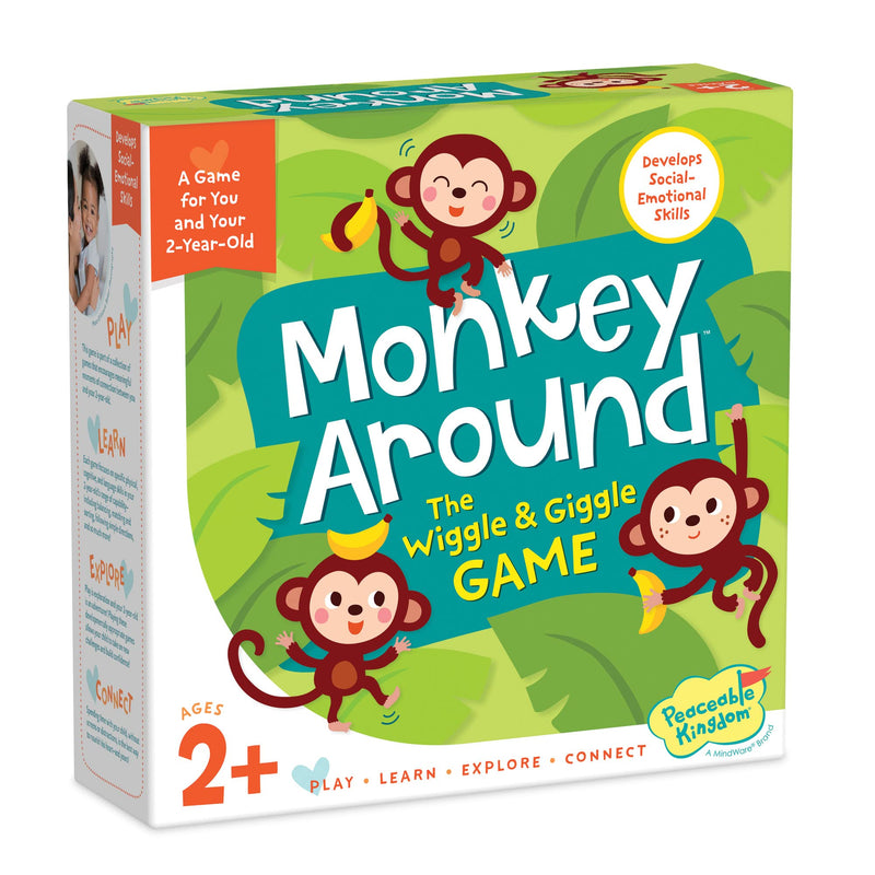 Peaceable Kingdom Monkey Around First Game for Toddlers Interactive play with Parent Ages 2+ Classic