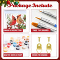 Christmas Paint by Numbers Kit for Adults Cardinal Paint by Number for Adults Beginner, Cardinal Paint by Numbers Art Supplies for Gift Home Wall