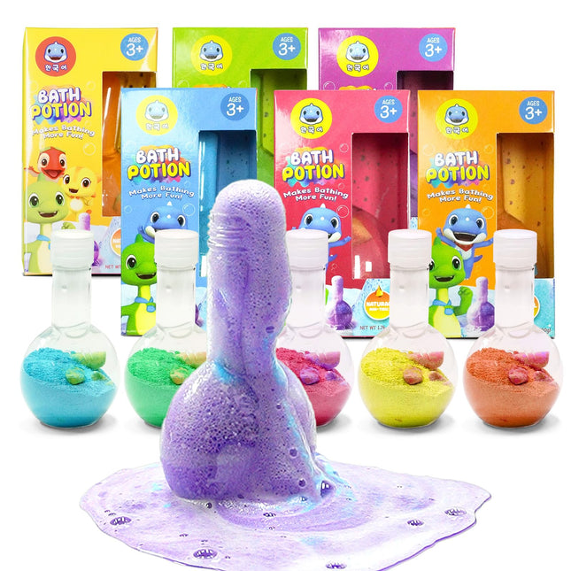 Kids Bath Bombs Potions, SWCANDY 6 Pack Easter Basket Stuffers School Bubble Bat
