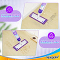 KEEPOW Reusable Microfiber Mop Pads Compatible with Swiffer Powermop 4 Pack, Power Mop Pads Refills for 13 ''-15 '' Spray Mop, Machine Washable