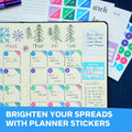 Ultimate Productivity Stickers Set - Large Value Pack of 20 Planner Sticker Sheets - Calendars, to Do Lists, Habit Trackers, Goals - Accessories &