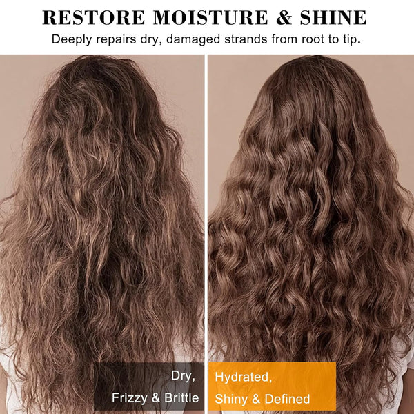 Argan Oil Bar Shampoo and Conditioner Set for Strengthening, Cleansing & Moisturizing Dry & Curly Hair,Travel Size, Zero Waste, 2pc Set