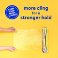 Premium Plastic Food Wrap, Includes Slide Cutter, Extra Strong (250 Sq Ft)