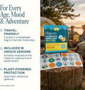 Cliganic Mosquito Repellent Stickers (90 Pack) - Camping Patches for Kids & Adults, Natural DEET-Free, Essential Oil Infused 90 Count (Pack of 1)