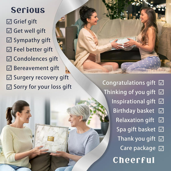 Gift Baskets for Women,11PC Care Package,Think of You, Surgery Recovery Gifts for Women,Get Well Soon After Surgery,Birthday Gifts,Thank