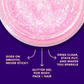 Unicorn Snot Face & Body Glitter - Cosmetic-Grade Holographic Glitter Gel - Makeup for Festivals, Raves, Anime Cosplay - Safe for Face, Easy