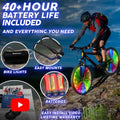 Activ Life LED Bike Wheel Lights with Batteries Included! Get 100% Brighter and Visible from All Angles for Ultimate Safety & Style (1 Tire Pack)