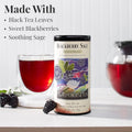 The Republic of Tea Blackberry Sage Black Tea | 50 Tea Bags, Gourmet Black Tea