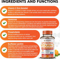 Wholesome Wellness Liposomal Vitamin C Capsules (200 Pills 1500Mg Buffered) High Absorption, Immune System & Collagen Booster, High Dose Fat