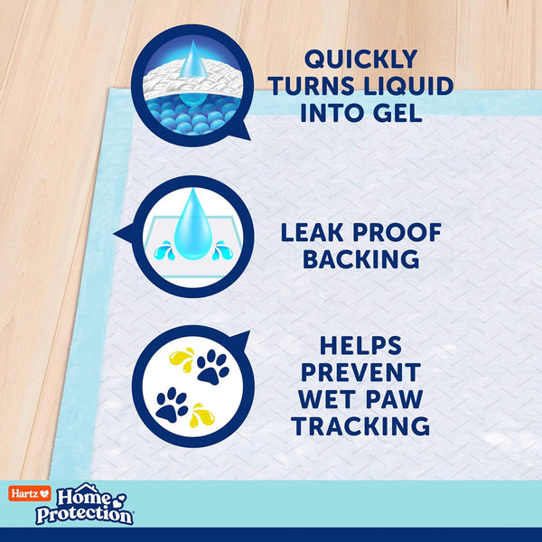 Hartz Home Protection Mountain Fresh Scented Dog Pads, XXL 20 Count, Super Absorbent & Won'T Leak, Odor Eliminating