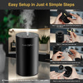 Waterless Essential Oil Diffuser Starter Kit - No Water Needed, Battery Operated Mini Scent Air Machine, Included 3X20Ml Essential Oils, Portable
