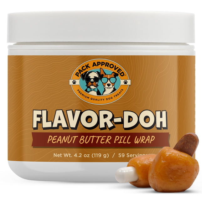 Flavor-Doh - Flavored Pill Wrap for Dogs to Hide Capsules and Create Pill Treats for Dogs - Easy-To-Use Treat Paste for 