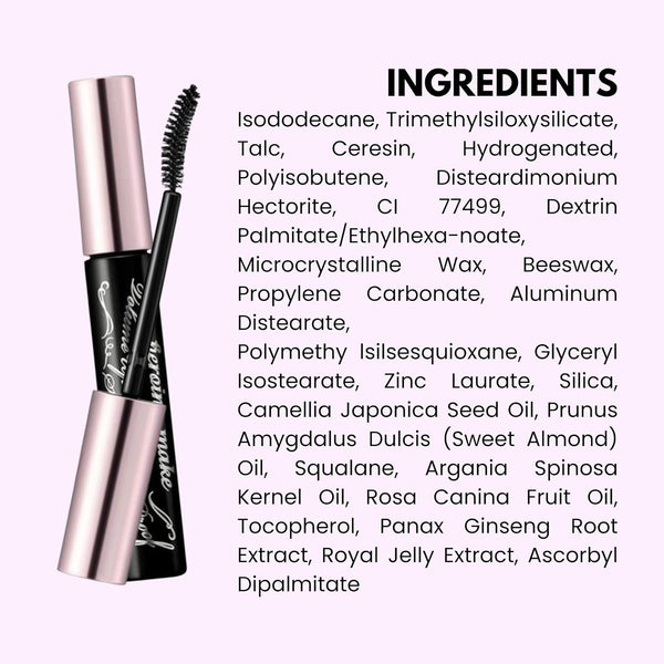 HEROINE MAKE by KISSME Volumizing Eyemakeup Mascara with Waterproof Black Curvy Brush, Defining Fiber Long-Lasting False Eyelash Effect, Made in Japan