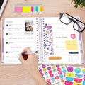 Planner 2025-2026, 18 Months Large Academic Daily Weekly Monthly Planner Organizer, July. 2025 - Dec. 2026, 8.5x9.8" Agenda with Page Tabs,