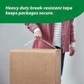 Duck HD Clear Packing Tape Refills - 6 Rolls of Heavy Duty Shipping and Moving Packing Tape - Clear Strong Packaging Tape for Boxes, Packing and
