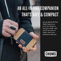 Chums Bandit Bi-Fold Wallet Ã¢ÂÂ Slim RFID Wallet for Men & Women, Reversible Card, ID & Money Holder (Olive/Tan)
