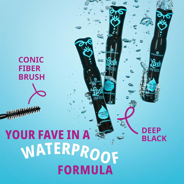 essence | Lash Princess False Lash Waterproof Mascara | Vegan & Cruelty Free | For Length & Volume (Pack of 1) Black 0.4 Fl Oz (Pack of 1)