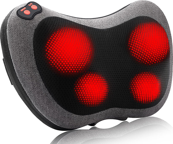 Papillon Shiatsu Back and Neck Massager with Heat, Deep Tissue Kneading,Electric Massage Pillow for Back,Shoulders,Legs,Foot,Body Muscle Pain