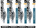 Zebra G-402 Stainless Steel Pen Jk-Refill, Fine Point, 0.5Mm, Black Ink, 8-Count