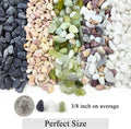 FANTIAN 5lbs Natural Pea Gravel Pebbles, 3/8 Inch Decorative Succulent Rocks Pebbles for Indoor Plants. River Rocks for Vase and Outdoor Garden