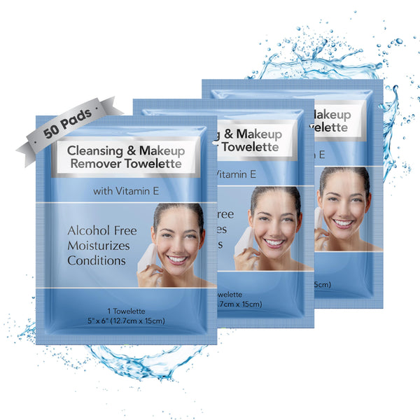 Diamond Wipes Makeup Remover Face Wipes with Vitamin E, 50 Count | Alcohol-Free Facial Cleansing Wipes With Vitamin E For Daily Makeup Removal;