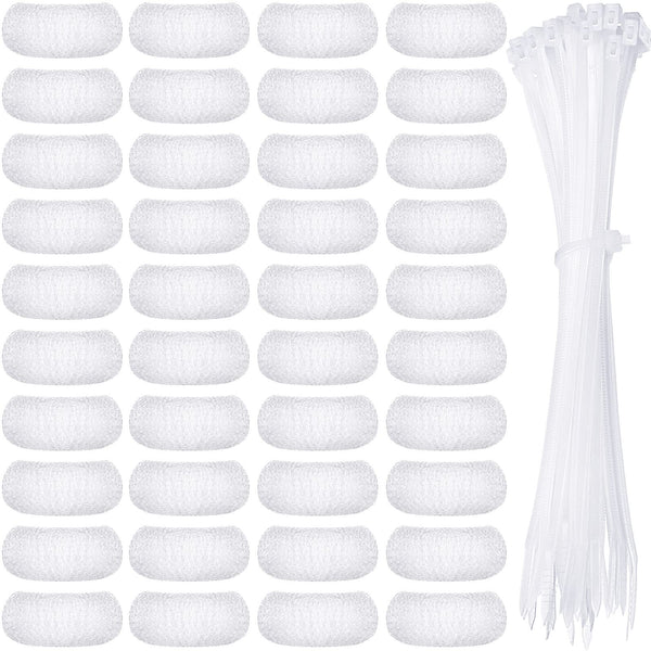 40 Pieces Nylon Lint Trap Washing Machine Lint Fabric Mesh Snare Washer Lint Catcher Washer Hose Lint Traps Washing Machine Lint Trap Lint Traps