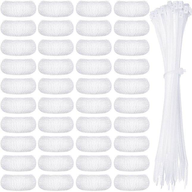 40 Pieces Nylon Lint Trap Washing Machine Lint Fabric Mesh Snare Washer Lint Catcher Washer Hose Lint Traps Washing Mach