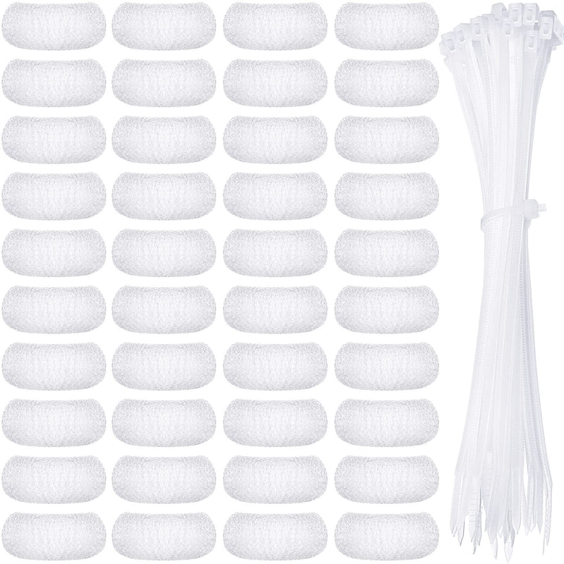 40 Pieces Nylon Lint Trap Washing Machine Lint Fabric Mesh Snare Washer Lint Catcher Washer Hose Lint Traps Washing Machine Lint Trap Lint Traps