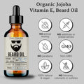 Bella Terra Oils - Beard Oil 4oz - Crafted with Genuine Natural Natural Vitamin E, Natural Jojoba & Argan, Classic Anti-Friz Formula, Elevating