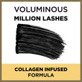 LÃ¢ÂÂOreal Paris Makeup Voluminous Million Lashes Mascara, Volumizing Collagen Infused Eye Makeup, Amplifying Mascara Brush, Washable, Black,