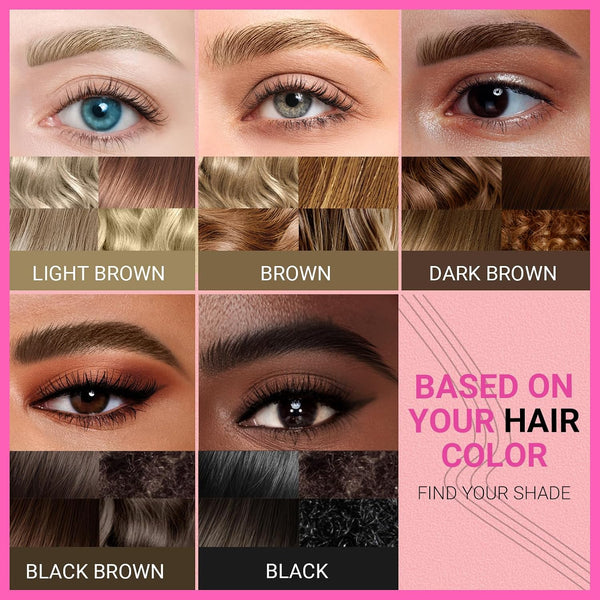iMethod Eyebrow Pen - Eyebrow Pencil Magical 2-in-1 Eye Brow Pencils for Women with 4-Fork-Tip & Precise Brush-Tip for Natural Hair-Like Brows,