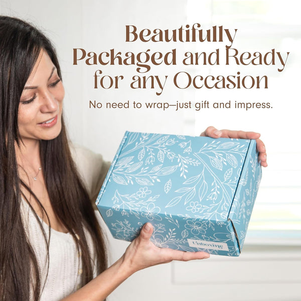 Unboxme Lavender Spa Gift Set - Relaxation Gifts for Women with Candle & Bath Bombs - Perfect Self-Care Gift for Women, Birthdays, Christmas, Get