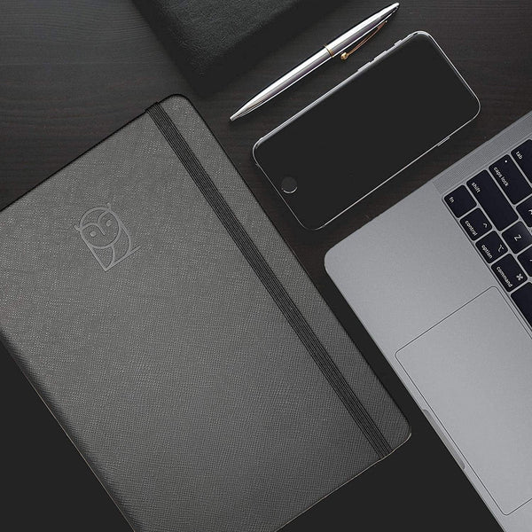 Undated Daily Planner, 3 Months, Full Page per Day & Hourly Schedule. A5, Hardcover. Goal Setting, Monthly, Weekly & Daily Pages, Habit Tracker &