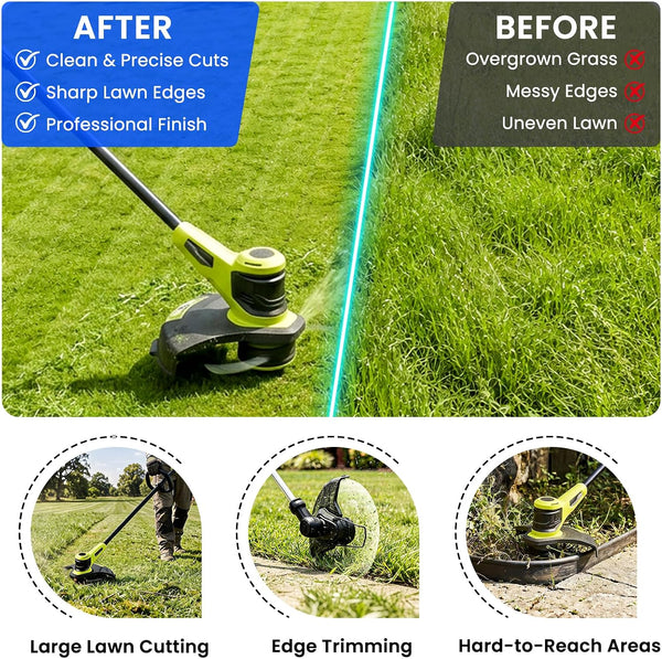 6 Pack Weed Eater String Replacement for Ryobi 18v, 24v, and 40v Cordless Trimmers