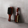 Diane Premium 100% Boar Bristle 2-Sided Club Brush for Men and Barbers, Medium and Firm Bristles for Thick Coarse Hair, Detangling, Smoothing
