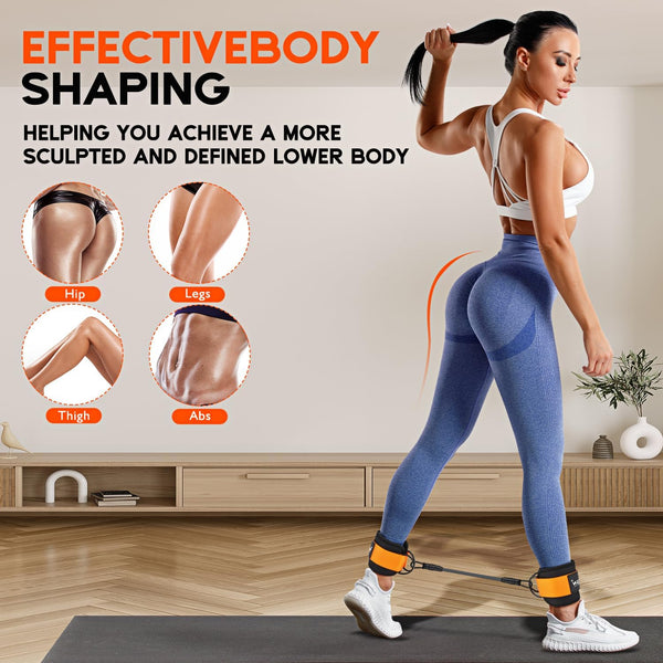 HPYGN Ankle Resistance Bands, Ankle Bands for Working Out with Cuffs, Resistance Bands for Leg Butt Training Workout Equipment for Kickbacks Hip