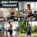 LEEKEY Resistance Bands, Exercise Bands with Handles,Pull up Assist Bands - Band Set with Door Anchor - Bands for Working Out,Band for Men and
