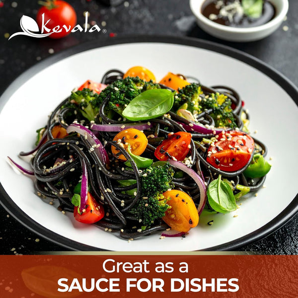 Kevala Organic Black Tahini - 32 oz, 2 lb, Double Size Black Sesame Paste | Gluten Free, For Cooking and Baking at Home, With Calcium and Dietary