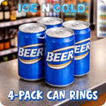 ICE N COLD 4-Pack Rings (1000ct Roll) Universal Fit - Fits all 12oz Beer/Soda Cans | FAST SAME DAY SHIPPING