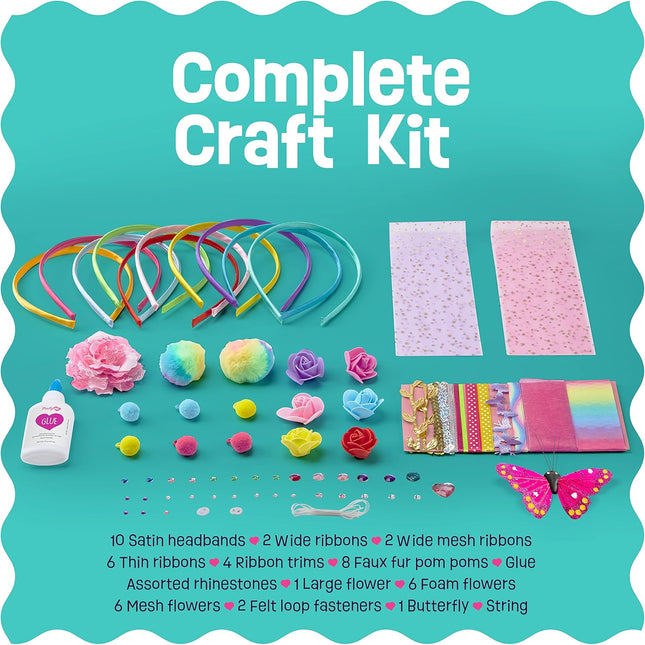 Headband Making Kit for Girls - Arts & Crafts Gift - Make Your Own Fashion Headb