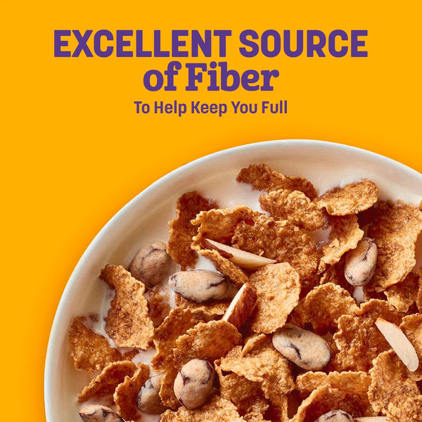 Raisin Nut Bran Cereal, High Fiber Cereal, Made with Whole Grain, 20.8 oz 20.8 Ounce (Pack of 1)