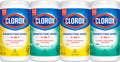 Clorox Disinfecting Wipes Value Pack, Bleach Free Cleaning Wipes, 75 Count Each, Pack of 4